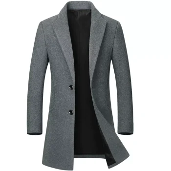 Lars Amadeus Men's Classic Solid Color Single Breasted Business Winter Coat undefined out of 5 stars with 0 reviews be the first!
